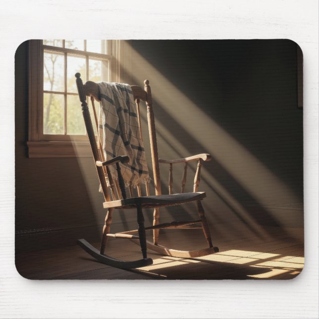 Solitary Rocking Chair Mouse Mat (Front)