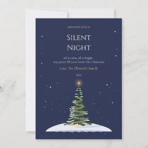 Solitary Snowfield Family Christmas Card
