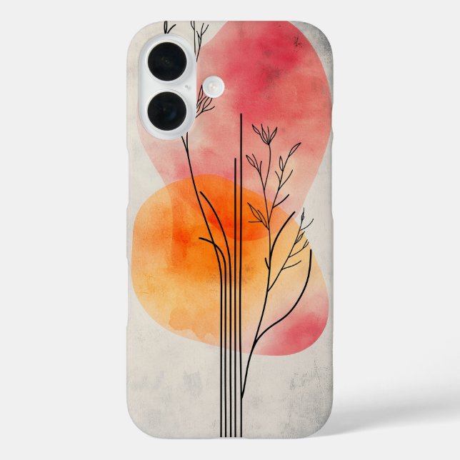 Solitary Tree Glow Phone Case (Back)