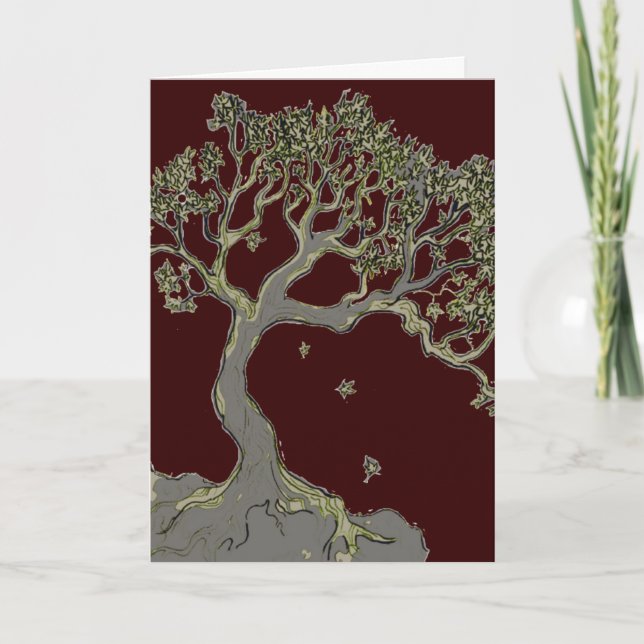 Solitary Tree, greeting card (Front)