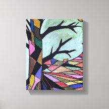 SOLITARY TREE IN THE MOONLIGHT