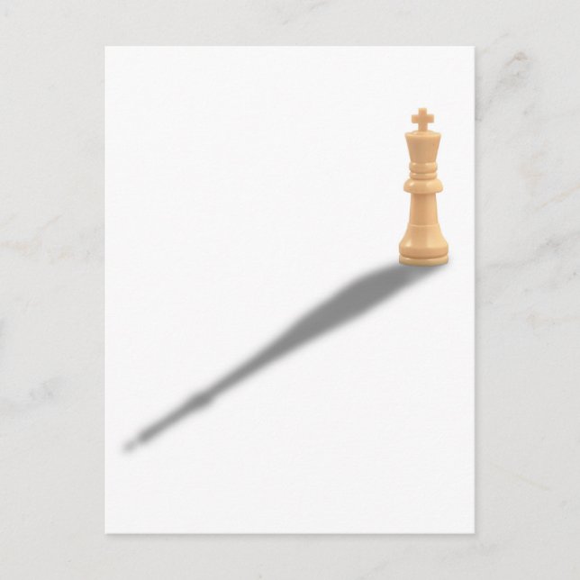 Solitary Whiite King Postcard (Front)