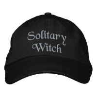 Solitary Witch Quote Purple Personalised Black