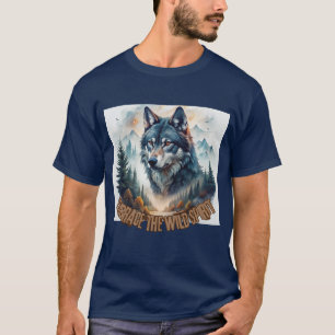Solitary Wolf on the Peaks T-Shirt