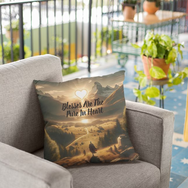 Solitude Amongst the Mountains Cushion (Creator Uploaded)