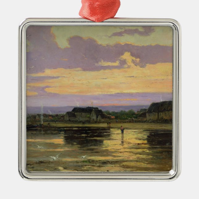 Solitude in the Evening, Morsalines Metal Tree Decoration (Front)