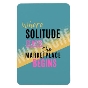 Solitude Introspection Introvert Nietzsche quote Magnet