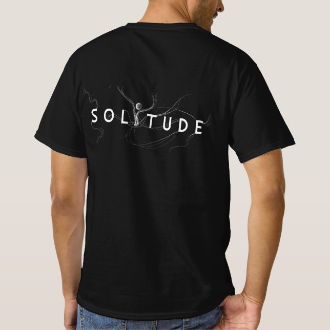 SOLITUDE | Melancholy x Typography T-Shirt (Back)
