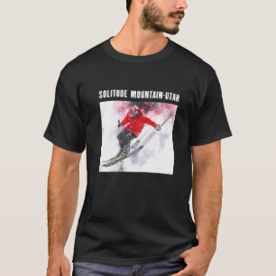 Solitude Mountain Utah Skiing Skier Ski Souvenir M T-Shirt