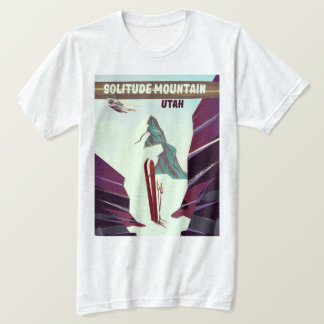 Solitude Mountain Utah vintage travel poster. T-Shirt
