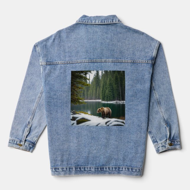 Solitude of the Pines Denim Jacket (Back)