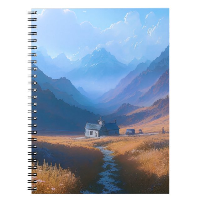 Solitude on the Hill, house in the mountains Notebook (Front)
