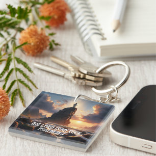 Solitude on the Sea THE LORD IS MY ROCK Key Ring