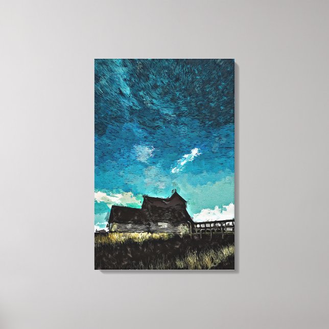 Solitude Under the Stars Canvas Print (Front)