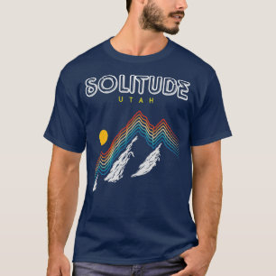 Solitude Utah   Ski Resort 1980s Retro T-Shirt