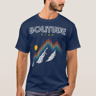 Solitude Utah   Ski Resort 1980s Retro T-Shirt