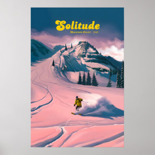 Solitude Utah Ski Resort Travel Poster