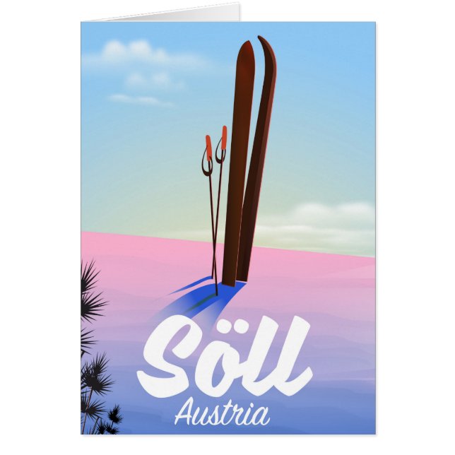 Söll, Austria Ski travel poster (Front)