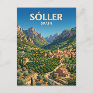 Sóller Valley Spain Postcard