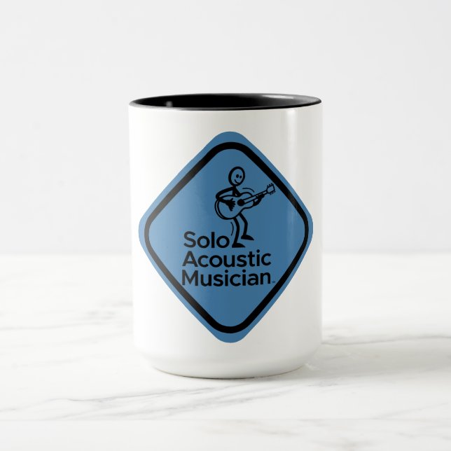 Solo Acoustic Musician Mug Blue (Center)