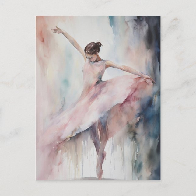 Solo Ballet Dancer Postcard (Front)