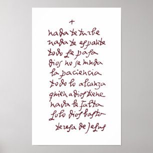 Solo Dios basta (Let nothing disturb thee) Poster