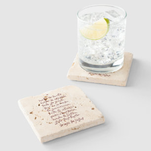 Solo Dios basta (Let nothing disturb thee) Stone Coaster