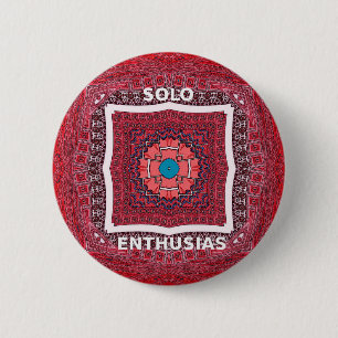 Solo Enthusiasm 6 Cm Round Badge
