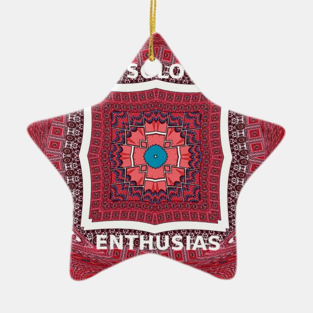Solo Enthusiasm Ceramic Tree Decoration (Front)