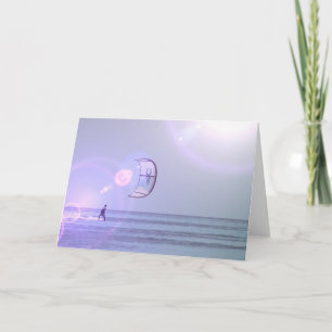 Solo Kiteboard Greeting Card