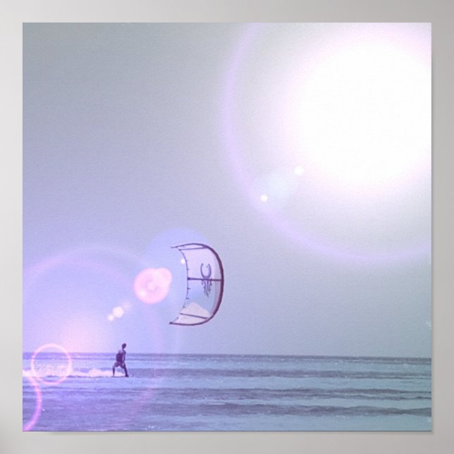 Solo Kiteboarder Poster (Front)