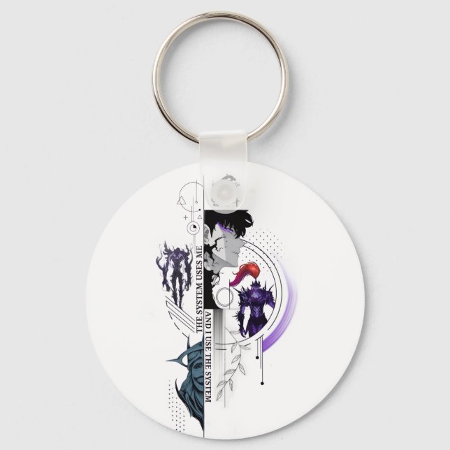Solo Leveling Keychain - Sung Jin-Woo & Shadow Arm (Front)