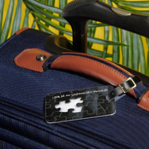 Solo Missing Puzzle Piece Photograph Luggage Tag
