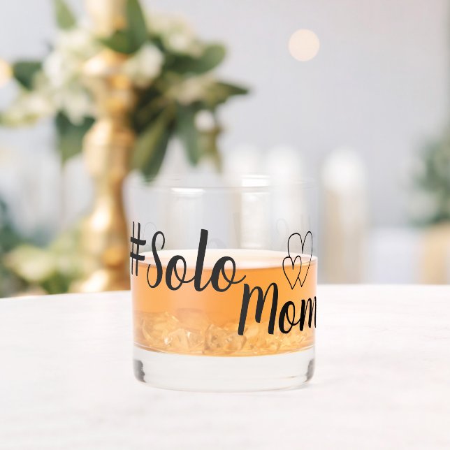 # Solo Mum Single Parent Drinkware Set Whiskey Glass (Insitu (Wedding))