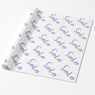 Solo word wrapping paper