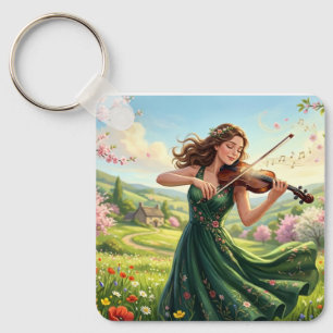 Soloist Violinist Key Ring
