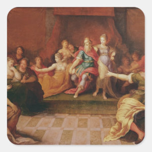 Solomon and his Women Square Sticker