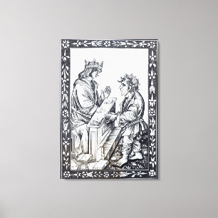 Solomon and Marcoul, illustration from Canvas Print