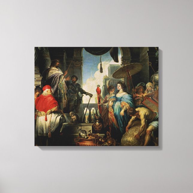 Solomon and the Queen of Sheba Canvas Print (Front)