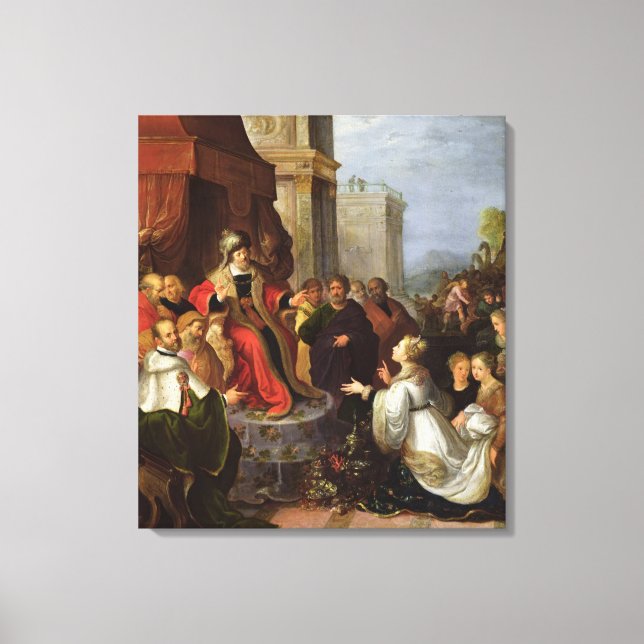 Solomon and the Queen of Sheba Canvas Print (Front)