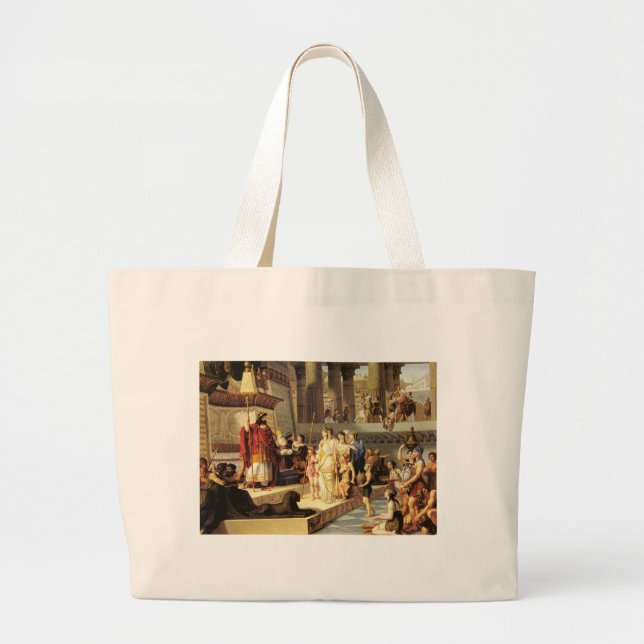 Solomon and the Queen of Sheba - Giovanni De Min Large Tote Bag (Front)