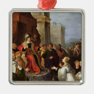 Solomon and the Queen of Sheba Metal Tree Decoration