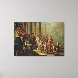 Solomon and the Queen of Sheba, or Esther before A Canvas Print