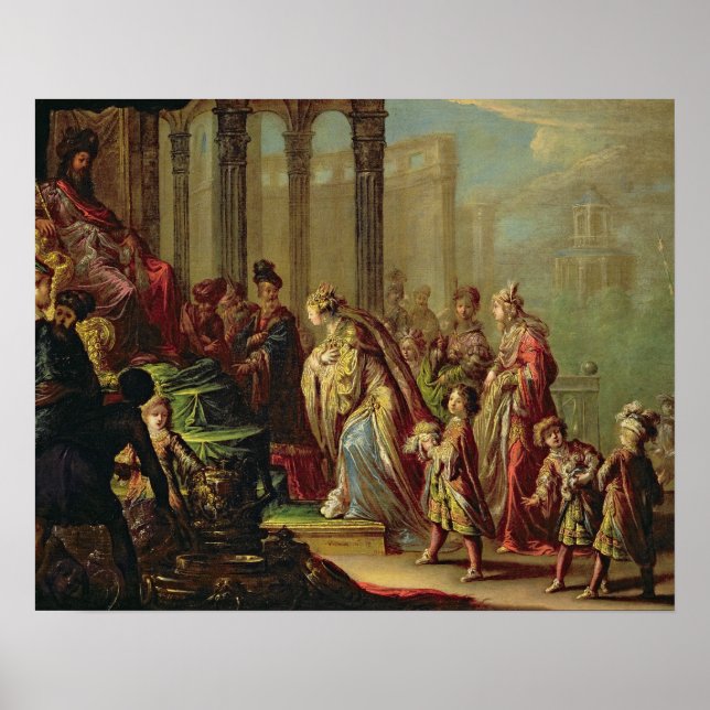 Solomon and the Queen of Sheba, or Esther before A Poster (Front)