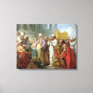 Solomon Before the Ark of the Covenant, 1747 Canvas Print