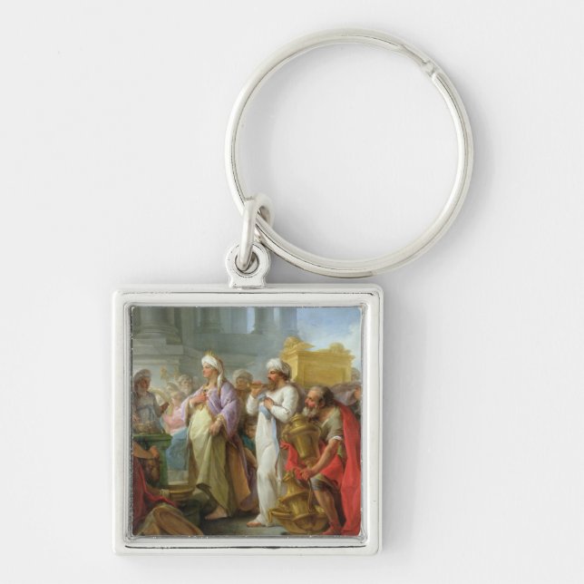 Solomon Before the Ark of the Covenant, 1747 Key Ring (Front)
