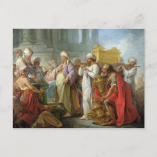 Solomon Before the Ark of the Covenant, 1747 Postcard