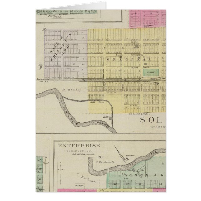 Solomon, Enterprise, Dillon, Detroit, Kansas (Front)