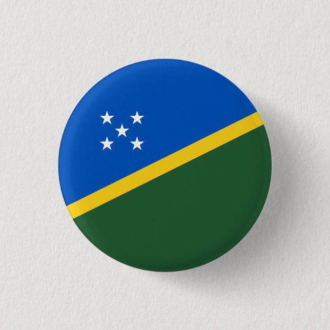 Solomon Islander Flag, Flag of Solomon Islands 3 Cm Round Badge (Front)