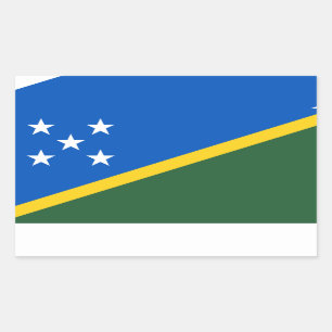 Solomon Islander Flag, Flag of Solomon Islands Rectangular Sticker